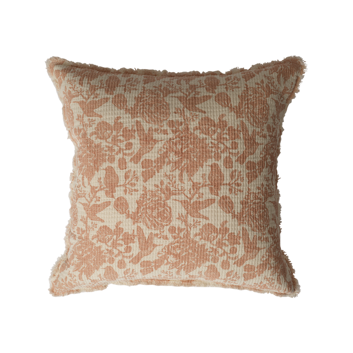 Pink Floral Cushion Cover