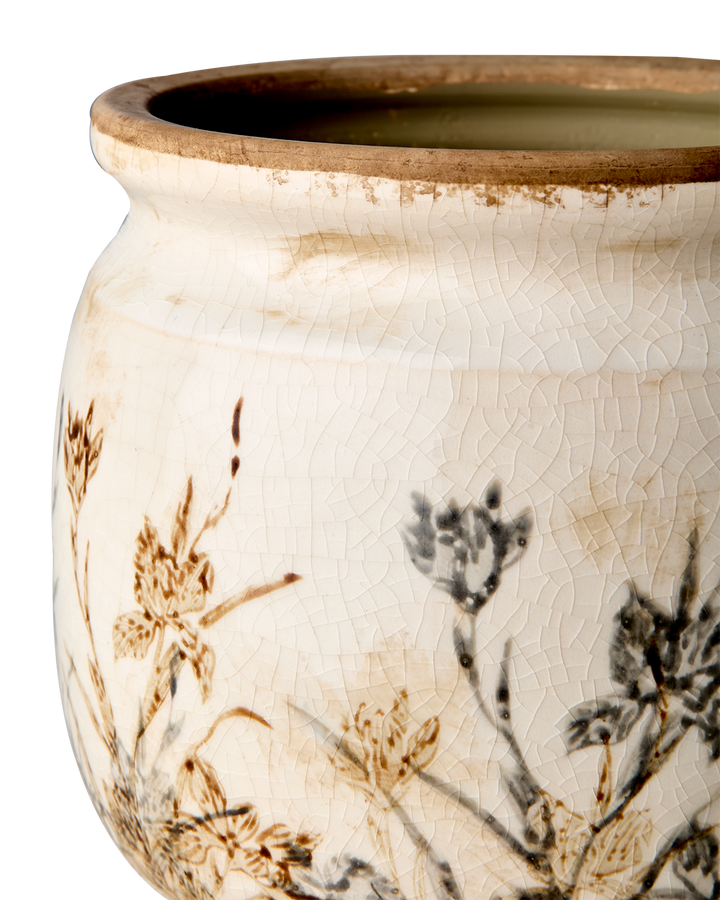 Rustic Floral Pot