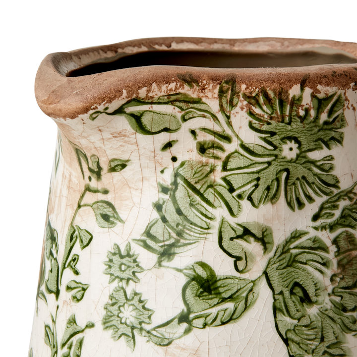 Rustic Green Pitcher