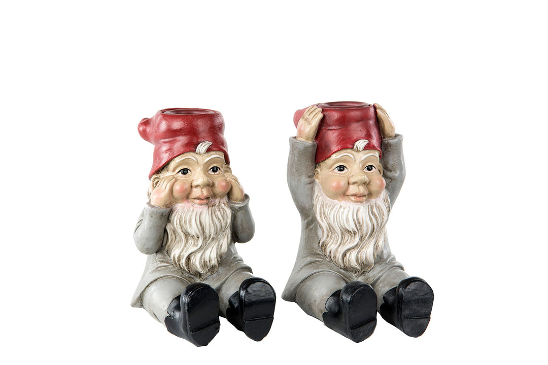 Gnome Candlestick Set