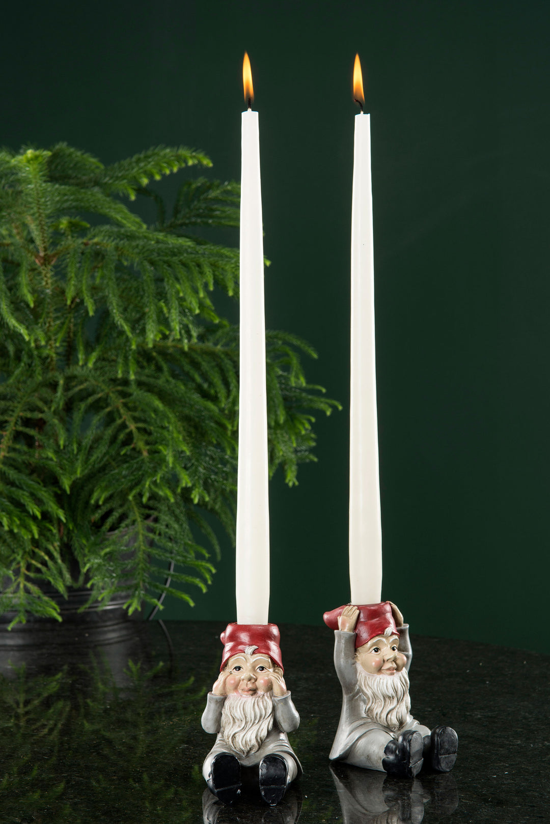 Gnome Candlestick Set