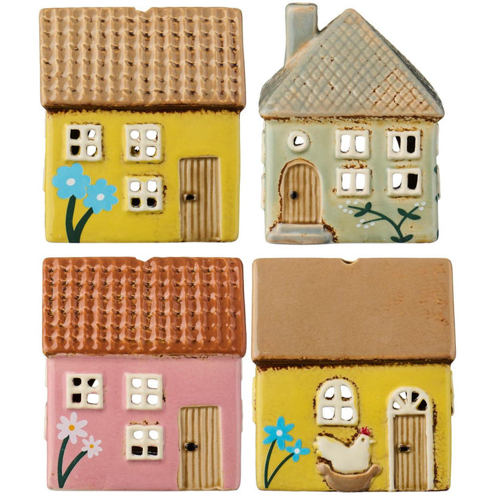 Conjunto de 4 mini casas