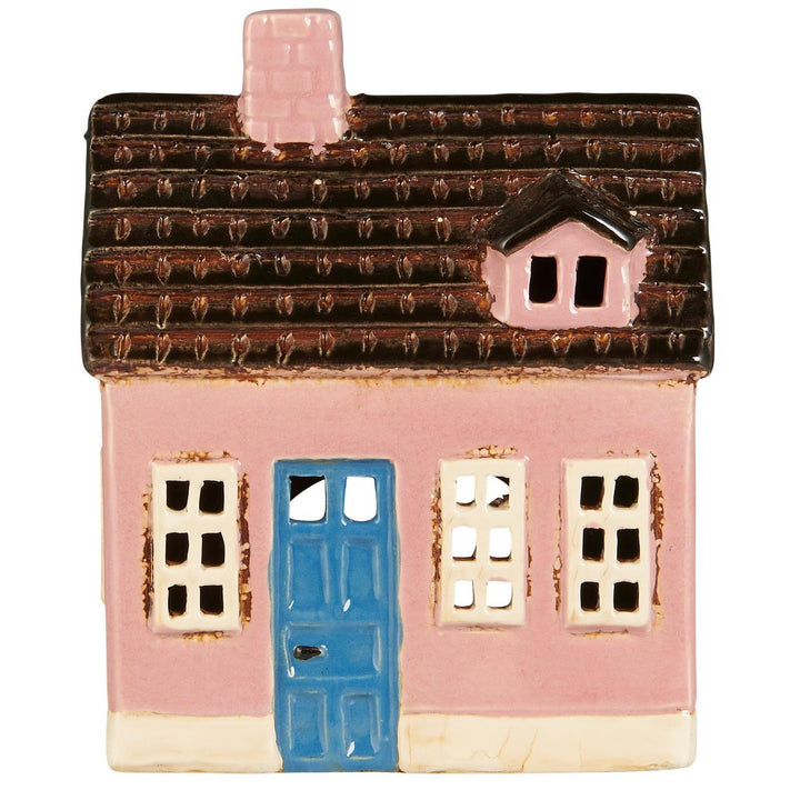 Ceramic House with Blue Door