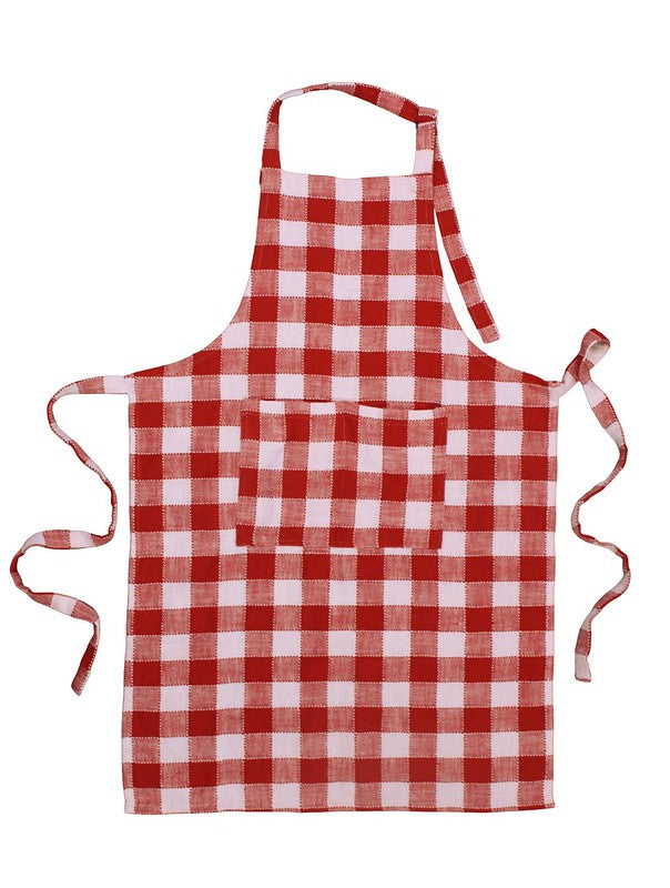 Red Vichy Apron