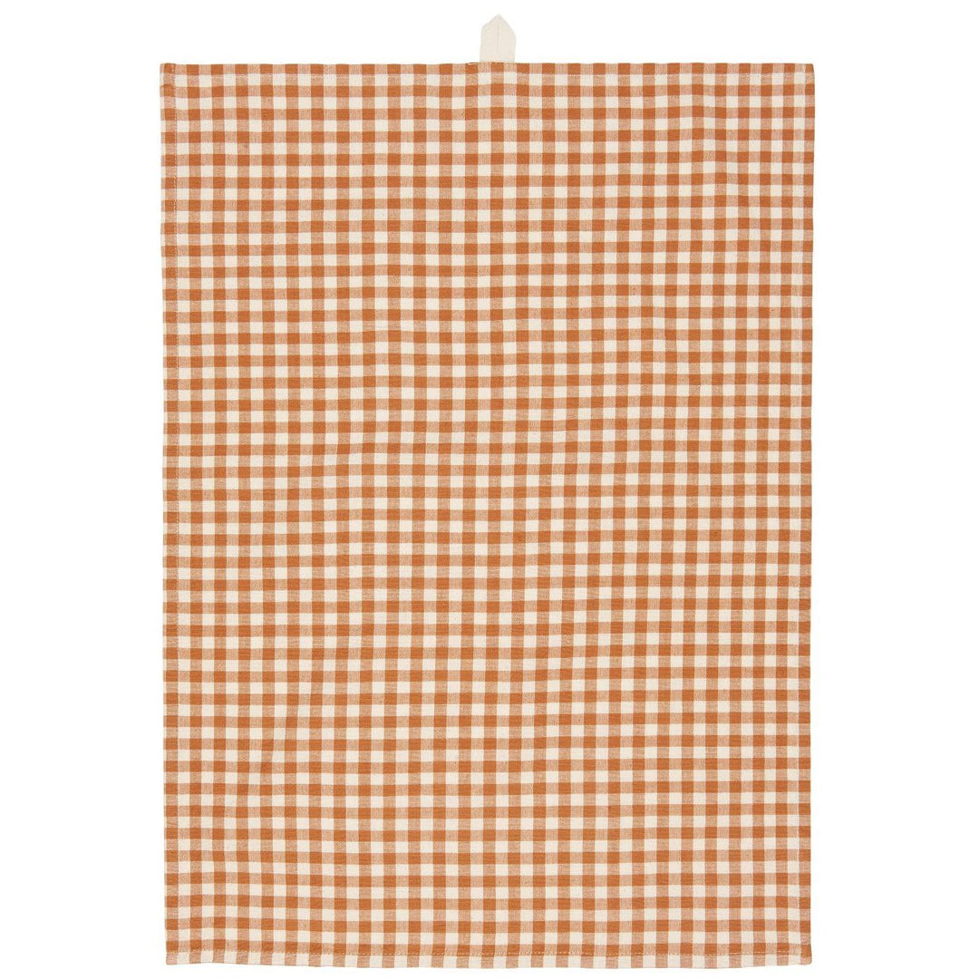 Vichy Rustic Brown Tea Towel