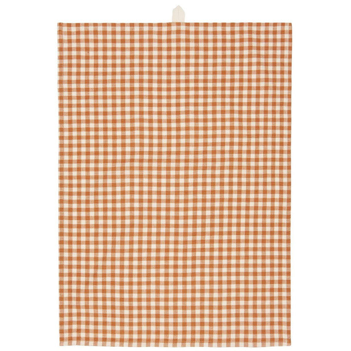 Vichy Rustic Brown Tea Towel