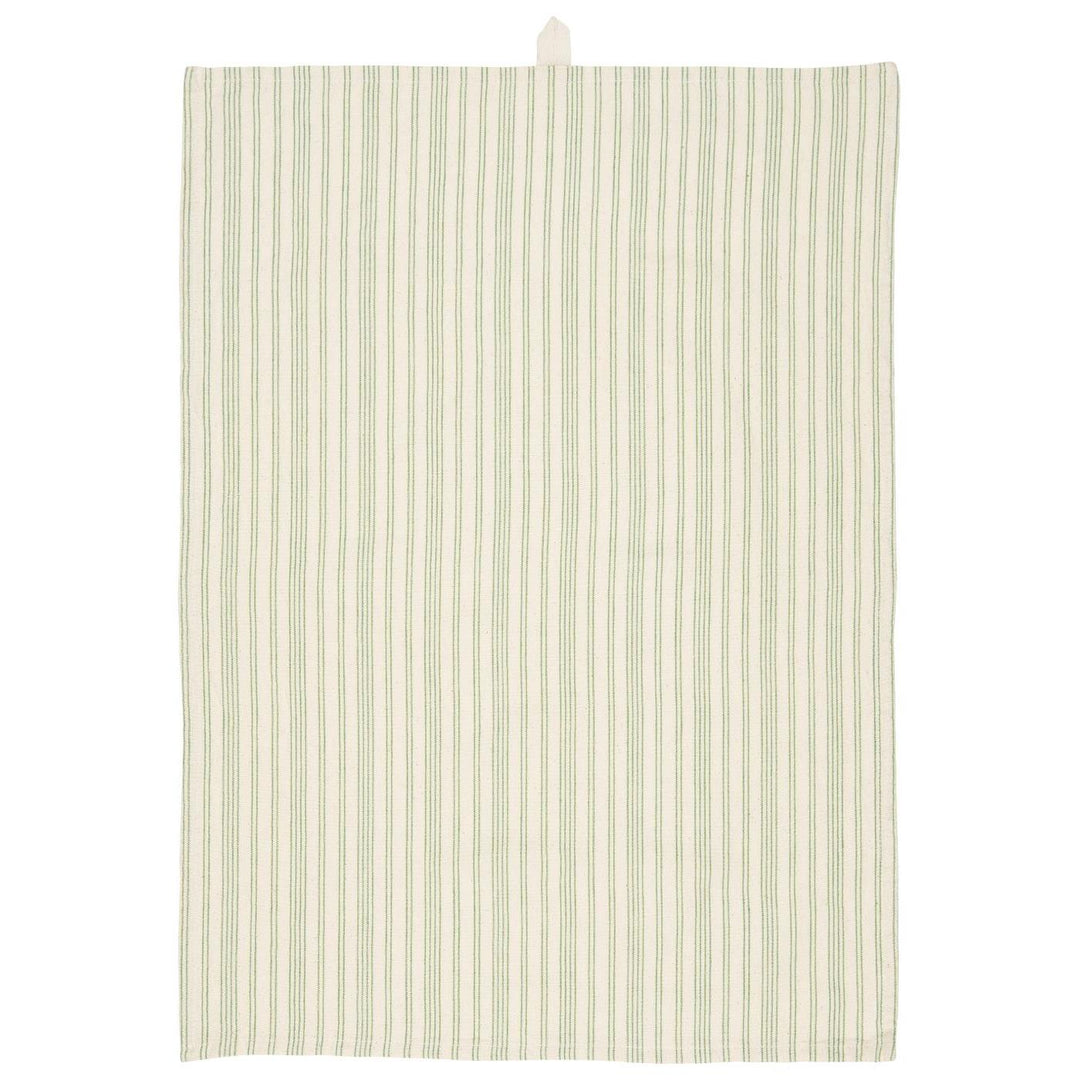 Green Lines Tea Towel