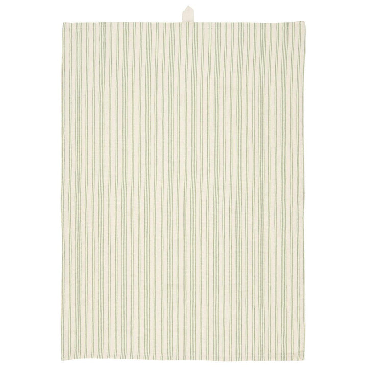 Green Lines Tea Towel