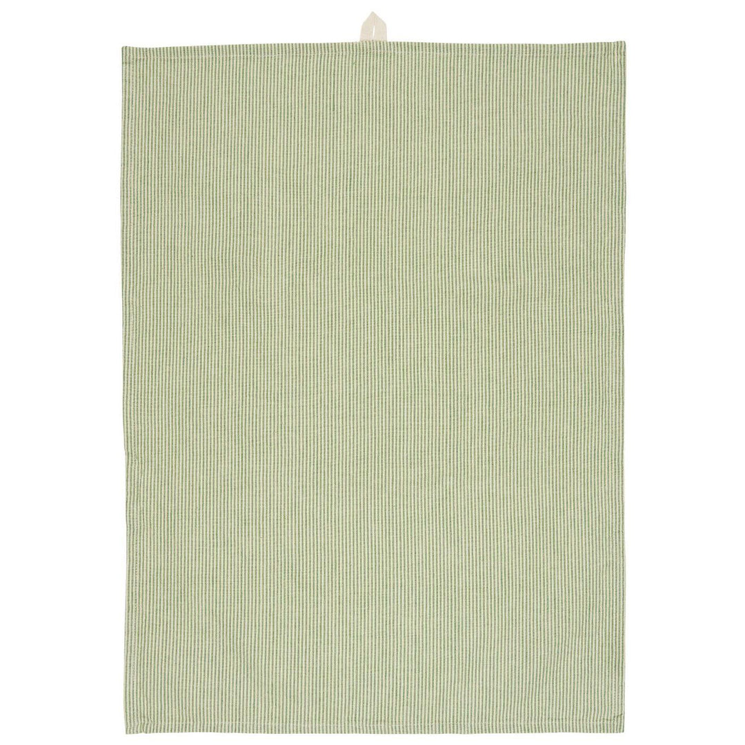 Green Striped Tea Towel