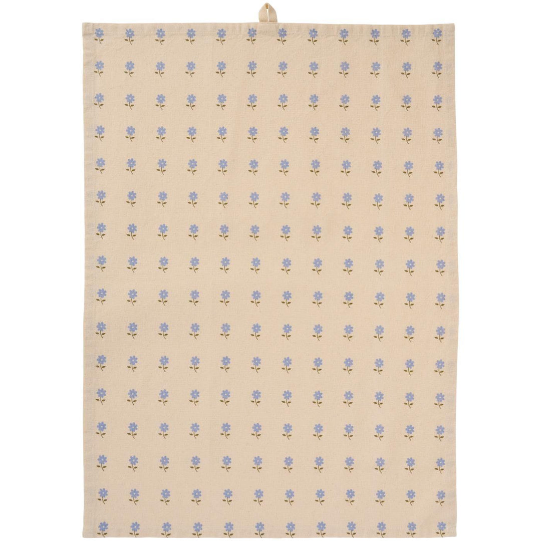 Tea Towel Floral Azul