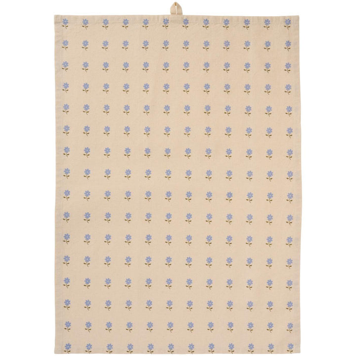 Tea Towel Floral Azul