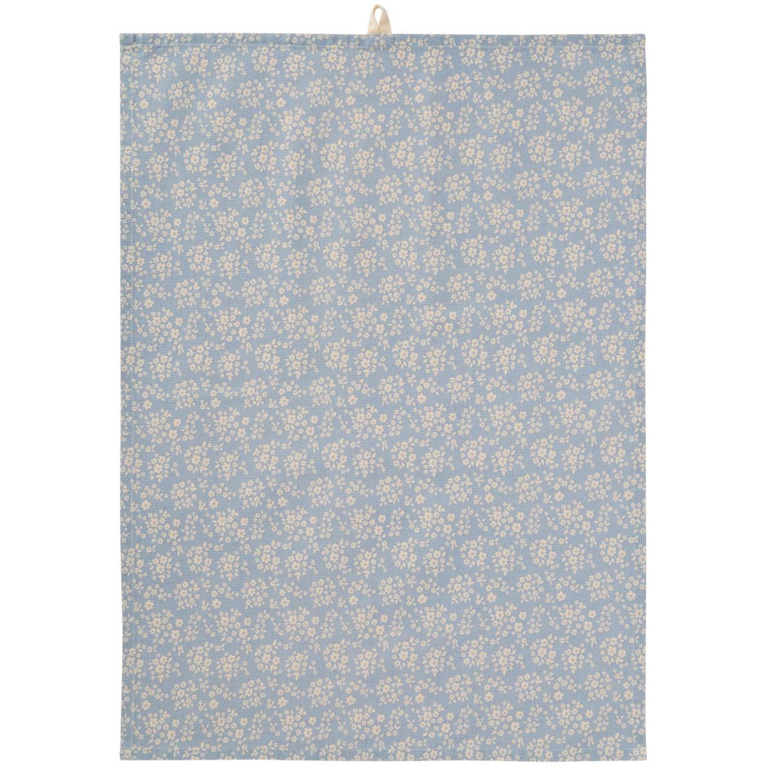 Light Blue Floral Tea Towel