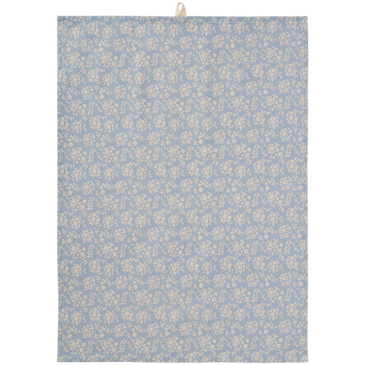 Light Blue Floral Tea Towel