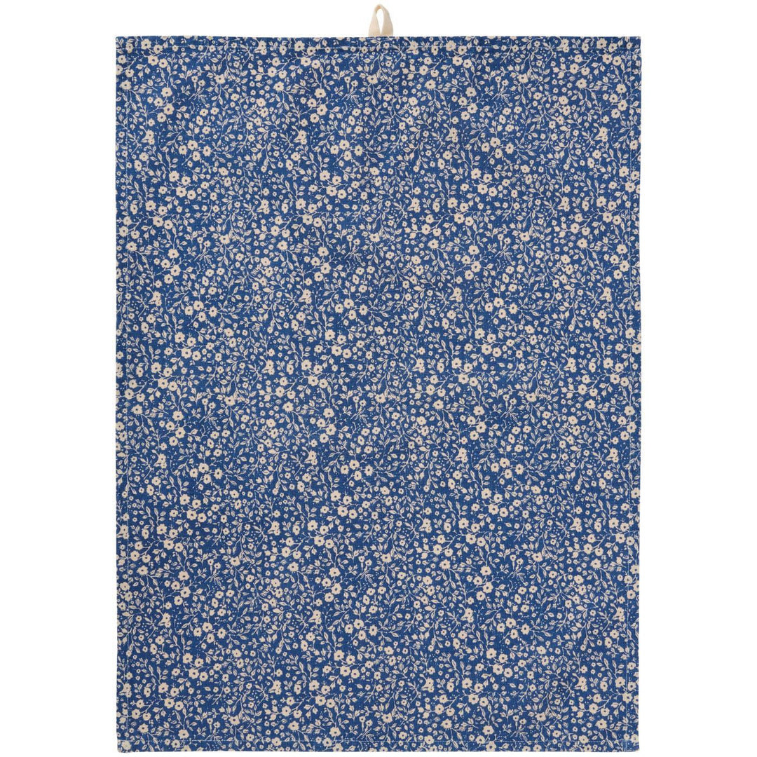 Tea Towel Floral Azul Escuro