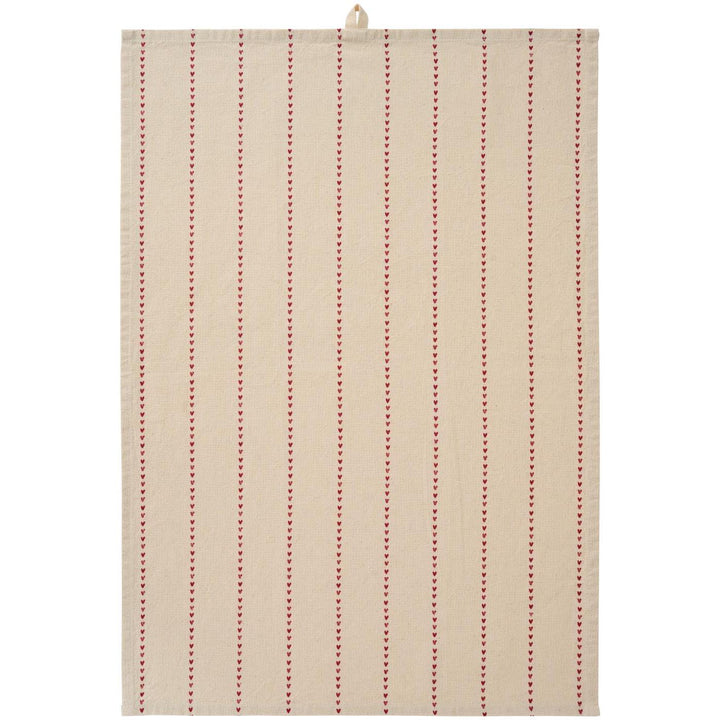 Tea Towel Corações Vermelhos
