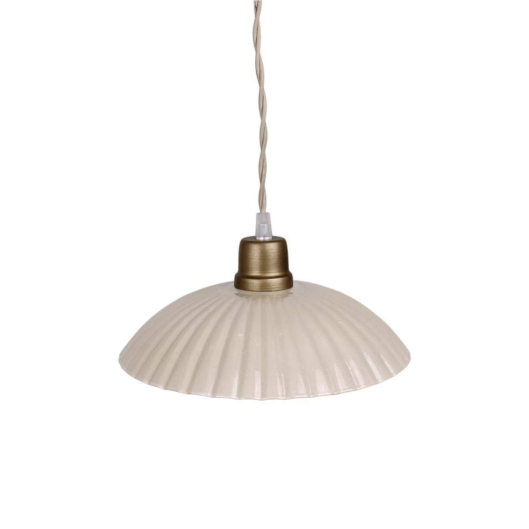 Beige Metal Pendant Lamp