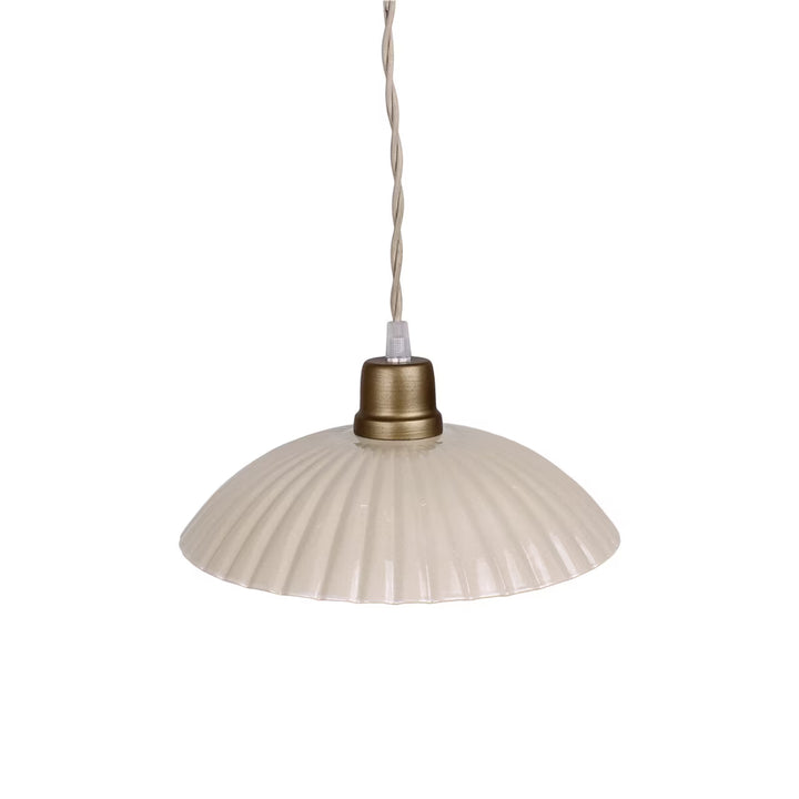 Beige Metal Pendant Lamp