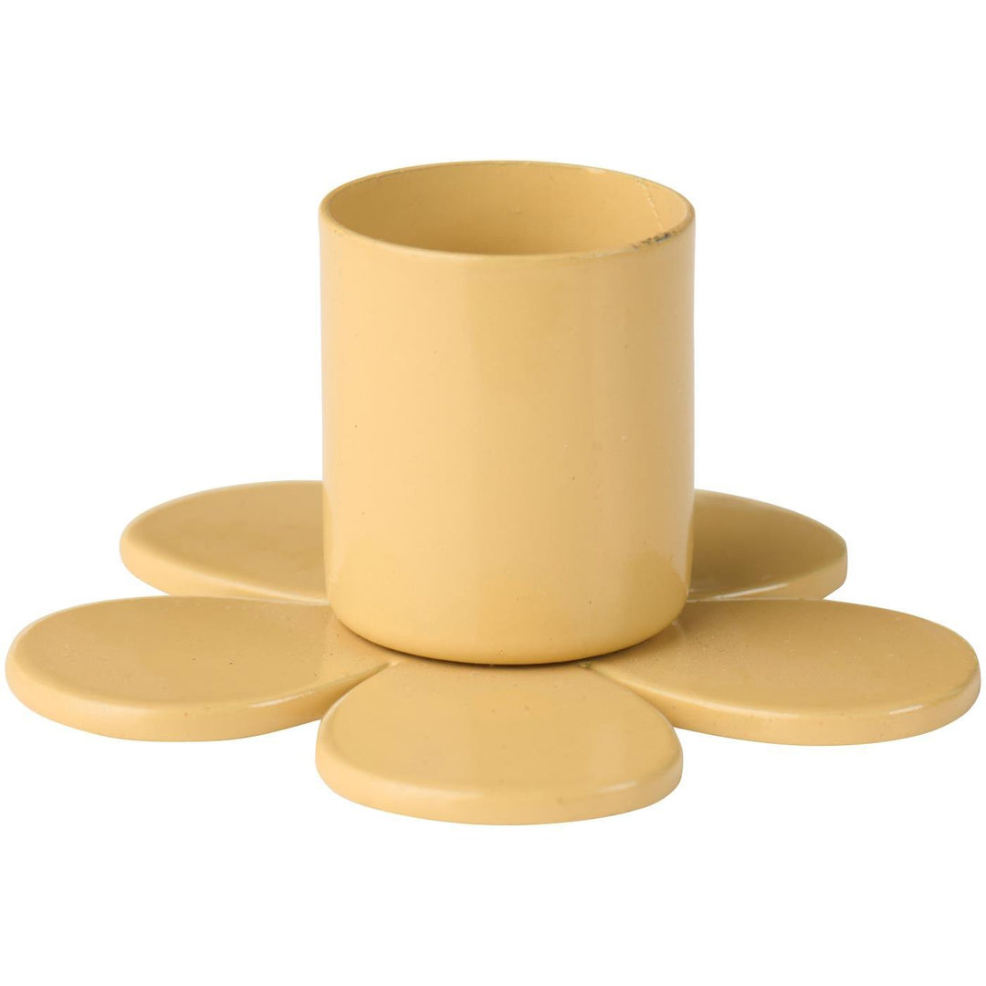 Castiçal Flor Amarelo