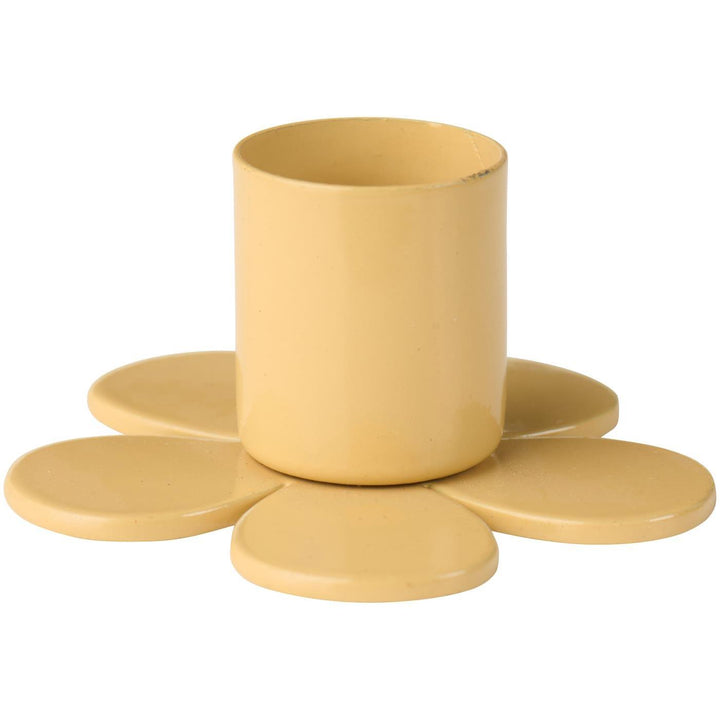 Castiçal Flor Amarelo
