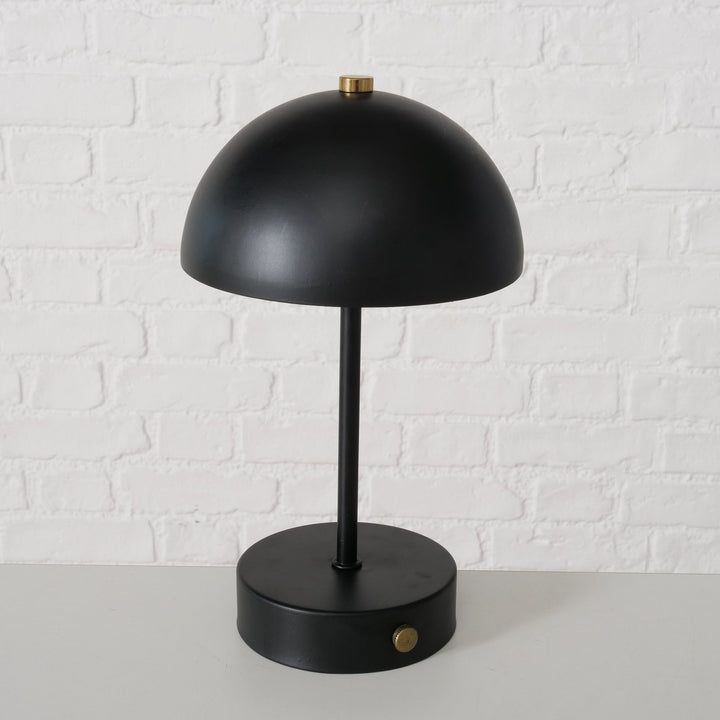 Lámpara de mesa negra