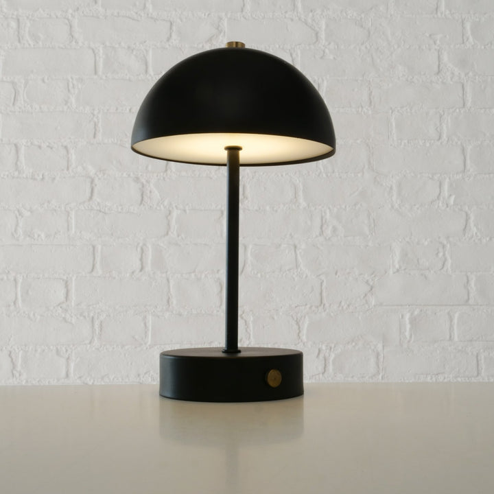 Lámpara de mesa negra