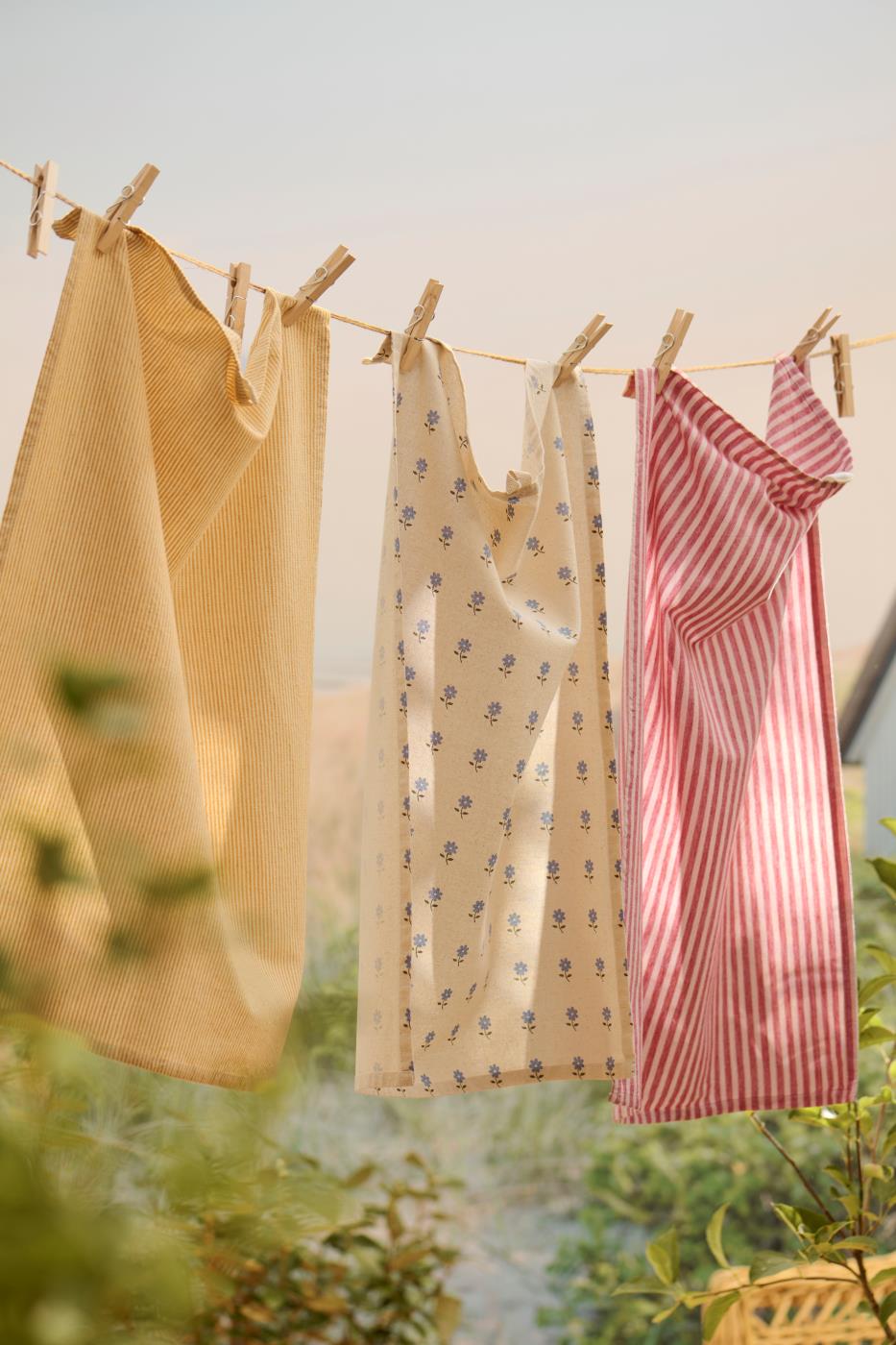 Tea Towel Floral Azul