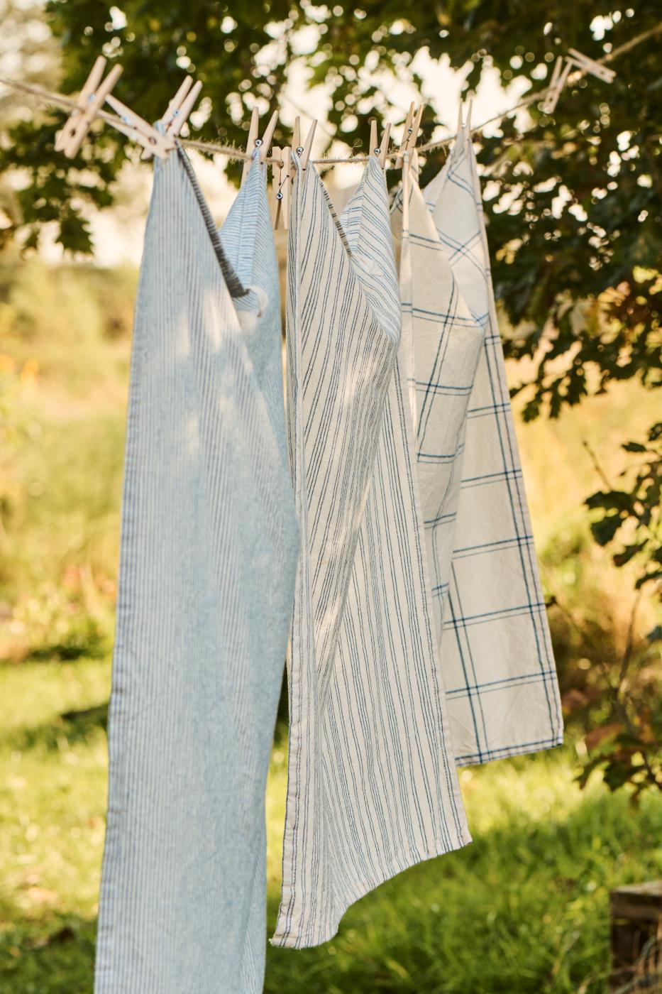 Tea Towel Azul Riscas