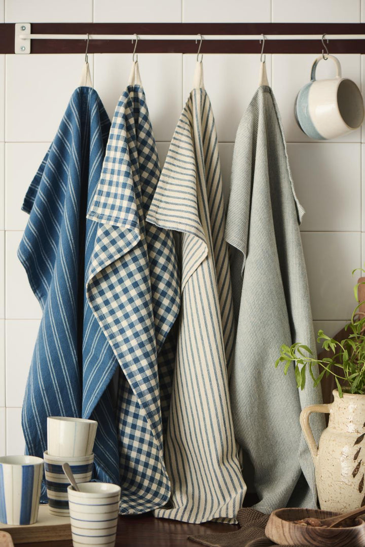 Paño de cocina azul Vichy
