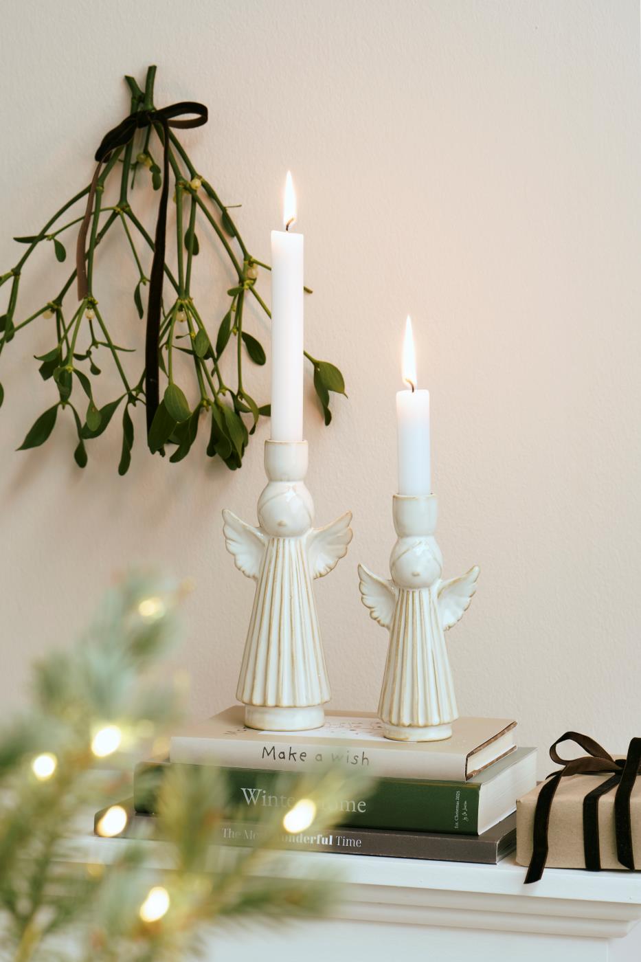 Angel Ceramic Candlestick