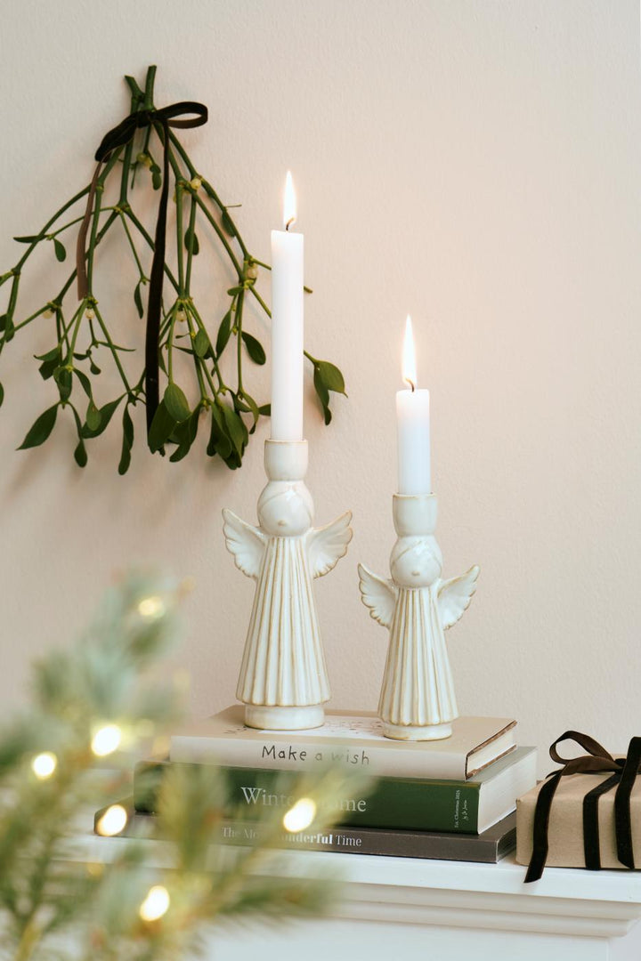 Angel Ceramic Candlestick