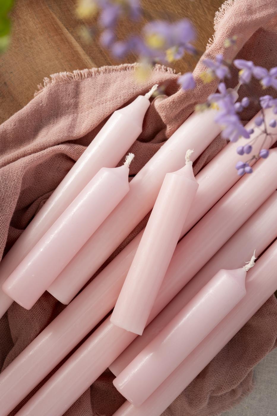 Vela Pequeña Rosa Claro