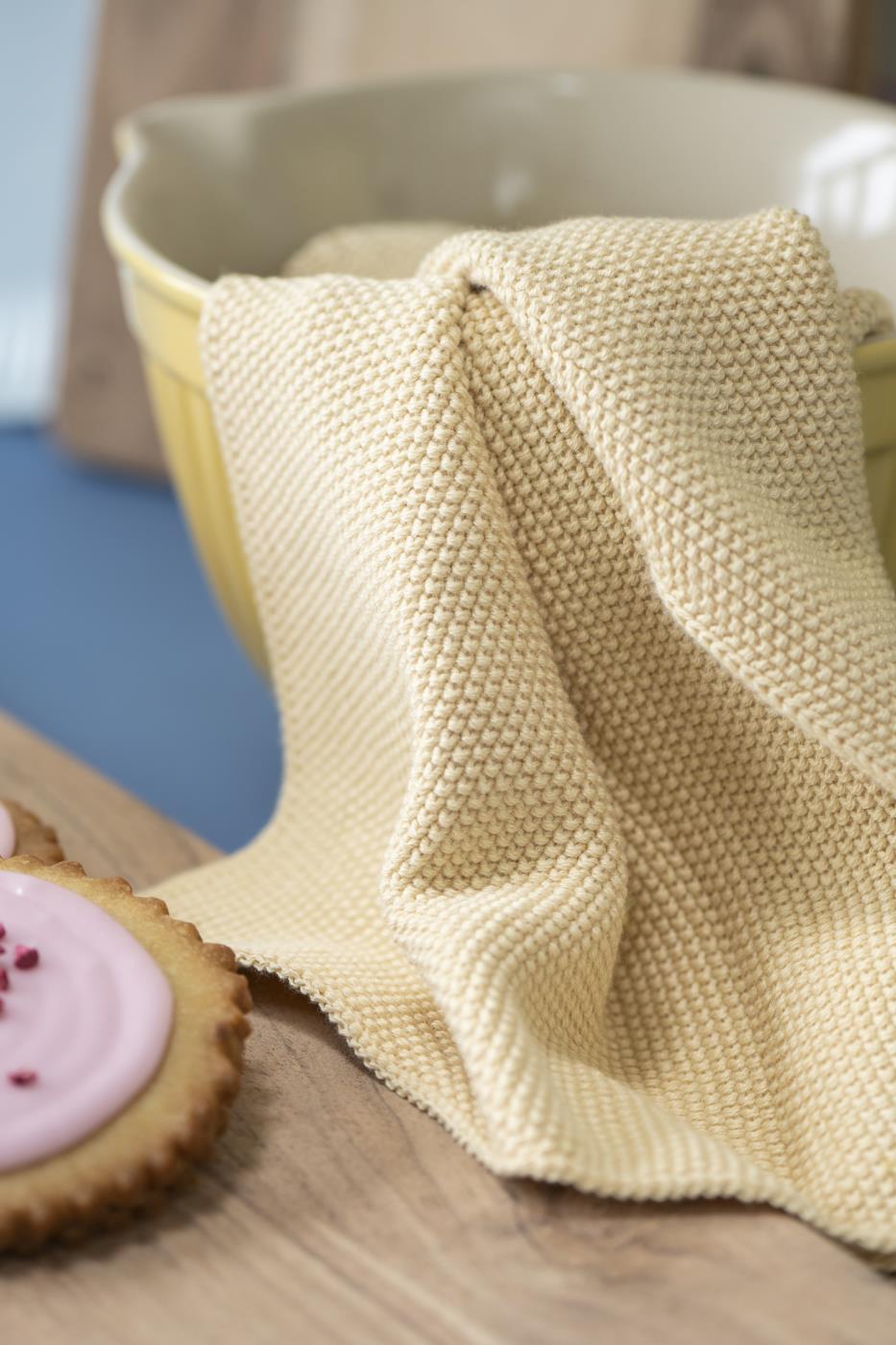 Paño de cocina de crochet de limonada