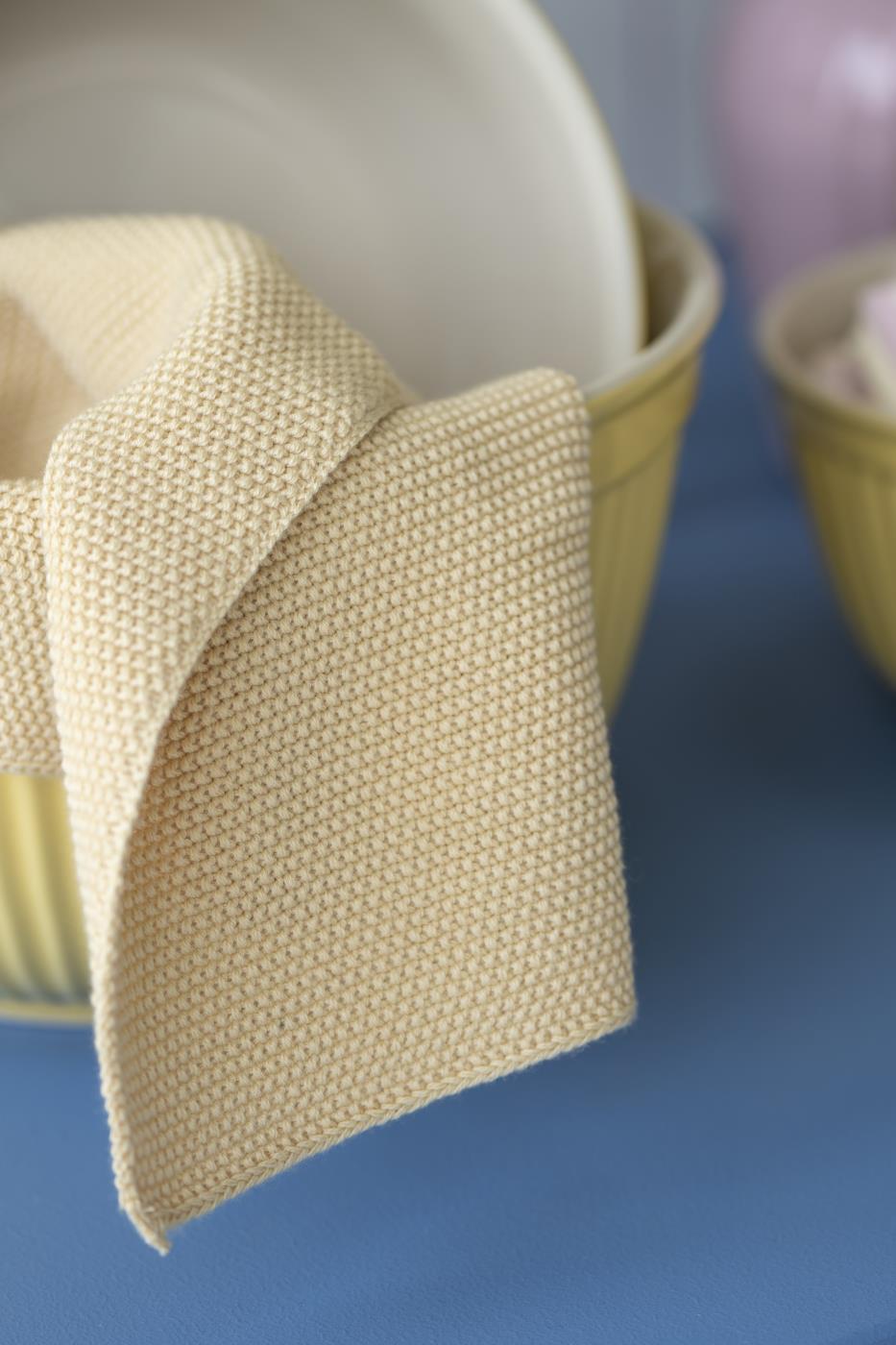 Paño de cocina de crochet de limonada