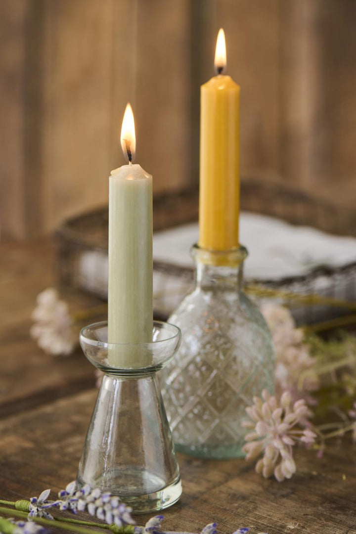 Vela pequeña verde clara