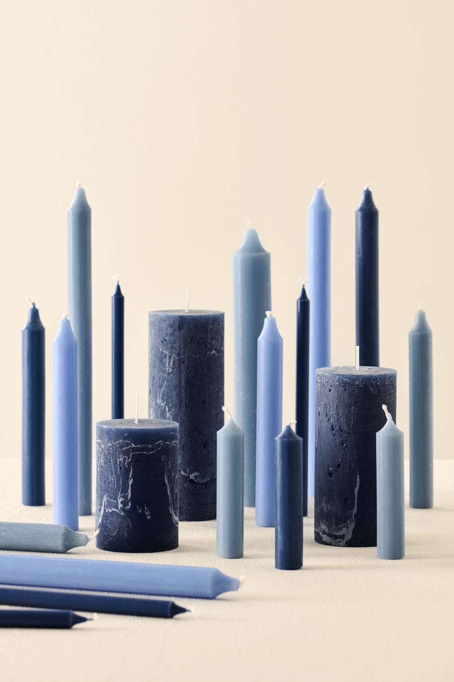 Small Dark Blue Candle