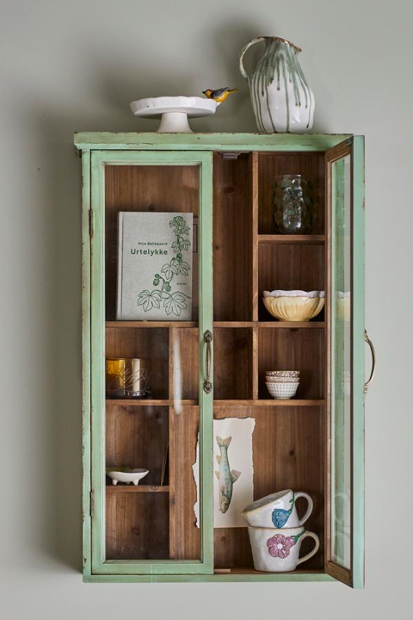 Vitrina de Madera Verde