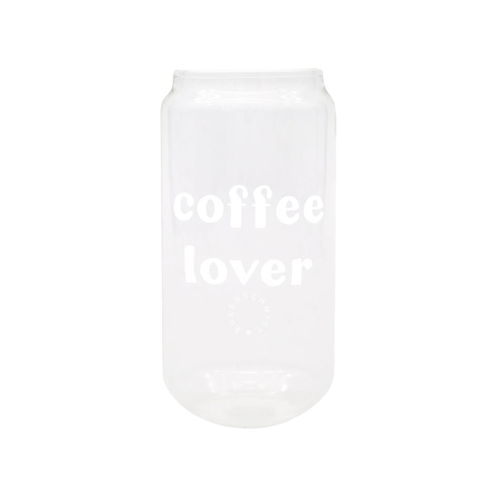 Taza de cristal para amantes del café